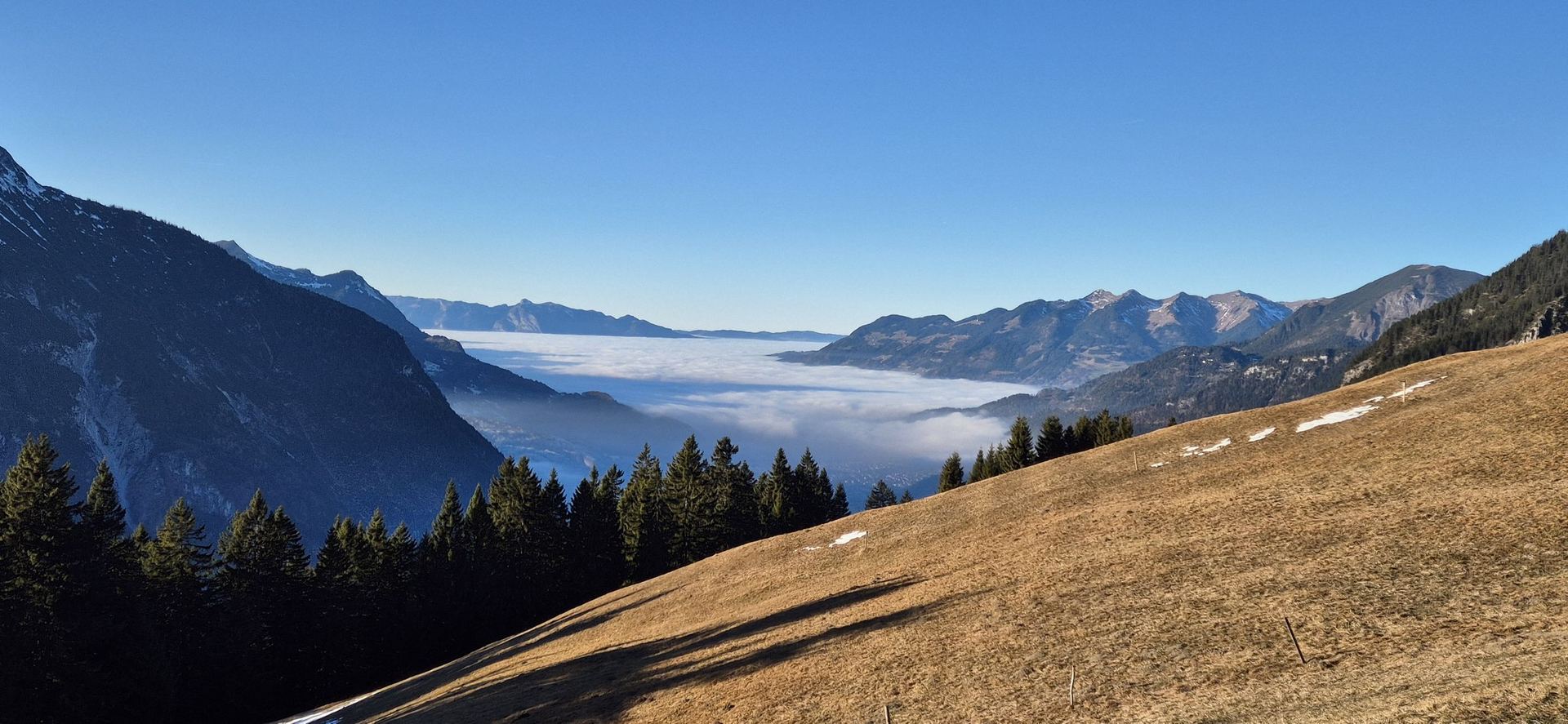 Blick auf die Berge rund um Vandans